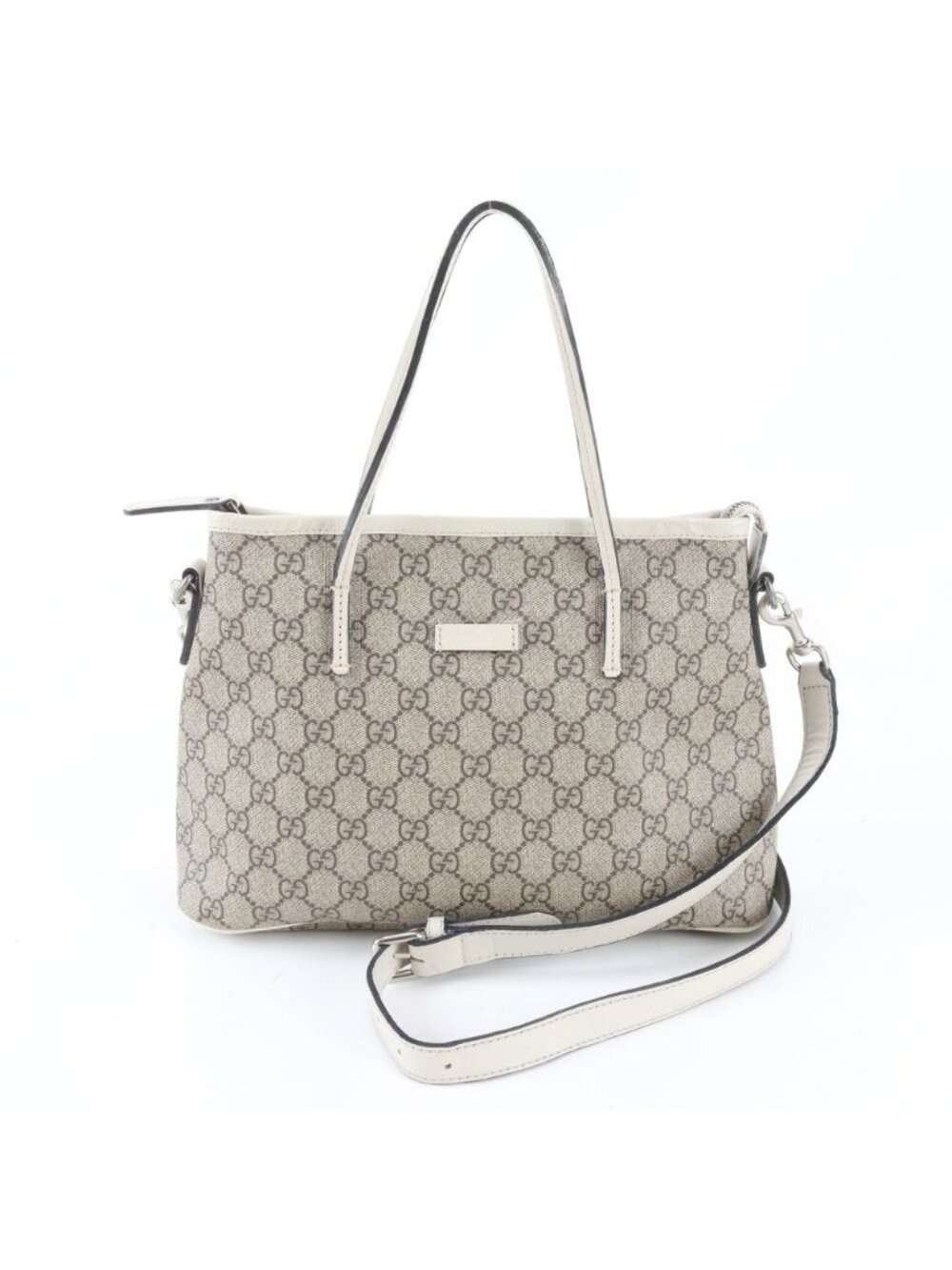 Gucci GG Supreme Leather 2-Way Shoulder Bag Crossbody Hand - Picture 1 of 10